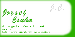 jozsef csuha business card
